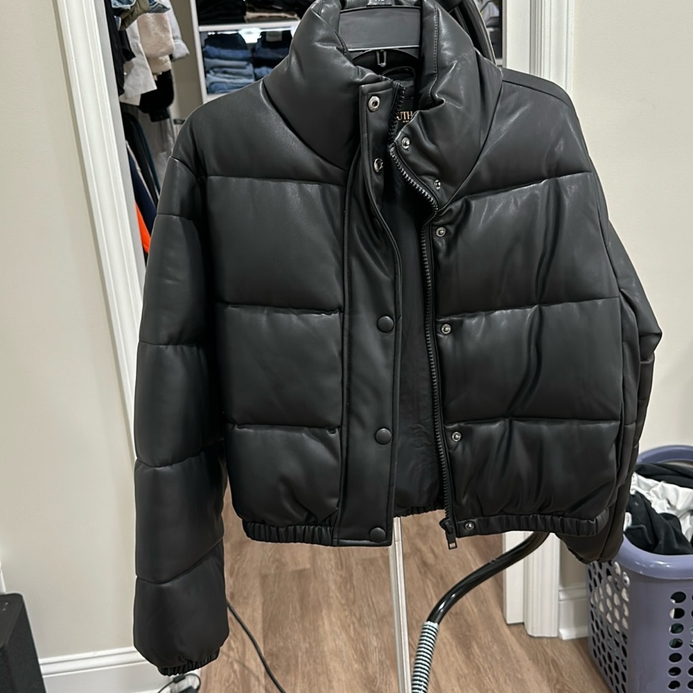 Leather Bomber Jacket